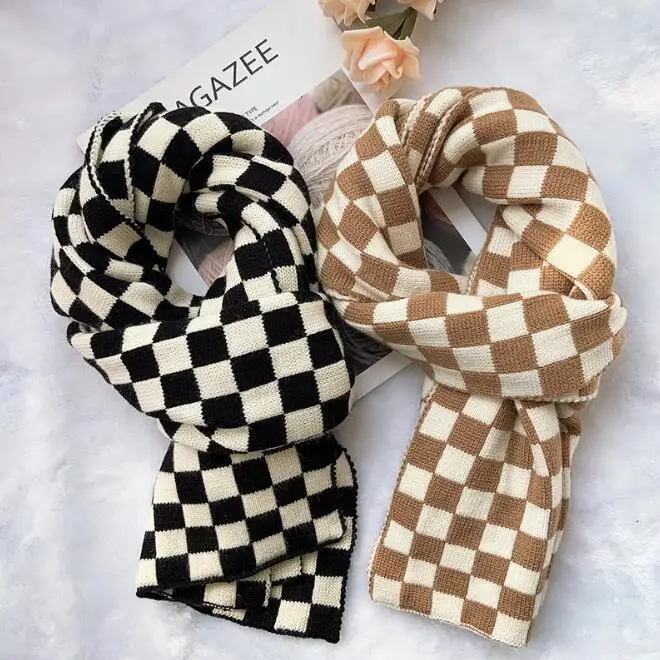 

2022 New Winter Cotton Lady Big Shawl Imitation Cashmere Scarf Winter Thickening Warm Scarf