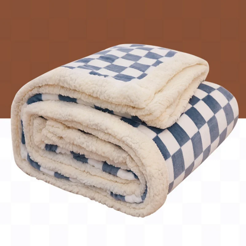 180x200cmautumn and winter checkerboard blanket ins Nordic double lambswool leisure blanket
180x200cmautumn and winter checkerboard blanket ins Nordic double lambswool leisure blanket