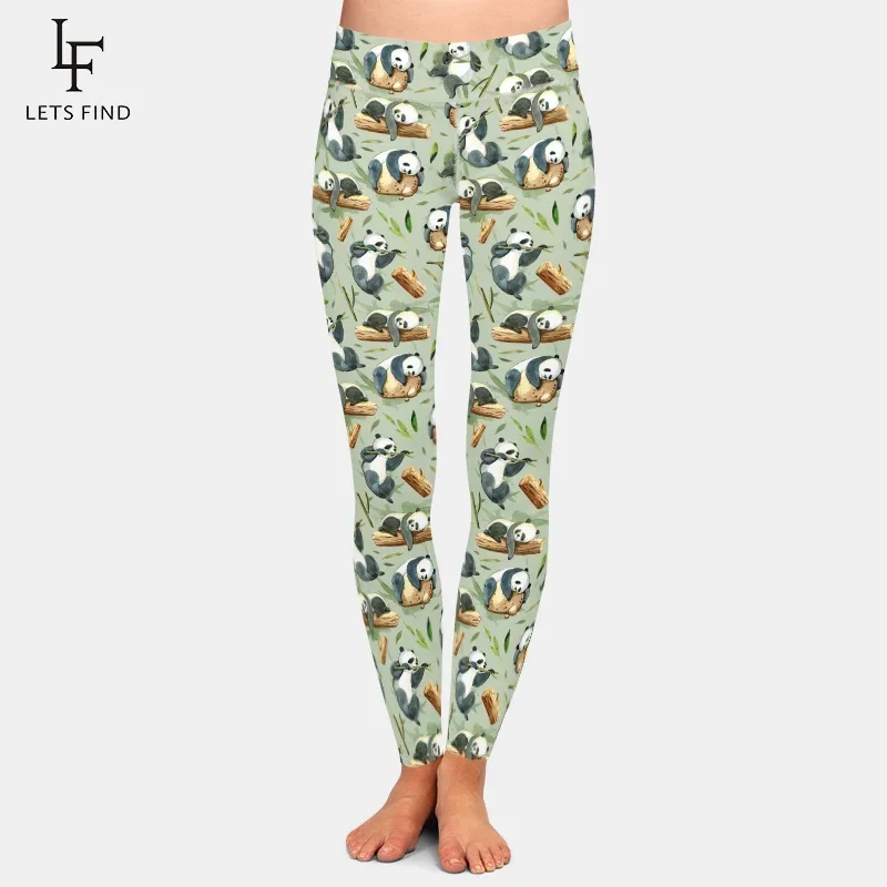 LETSFIND New Black and White Panda Stone Green Splash and Leaves Print Women Leggings High Waist Fitness Leggings
LETSFIND New Black and White Panda Stone Green Splash and Leaves Print Women Leggings High Waist Fitness Leggings