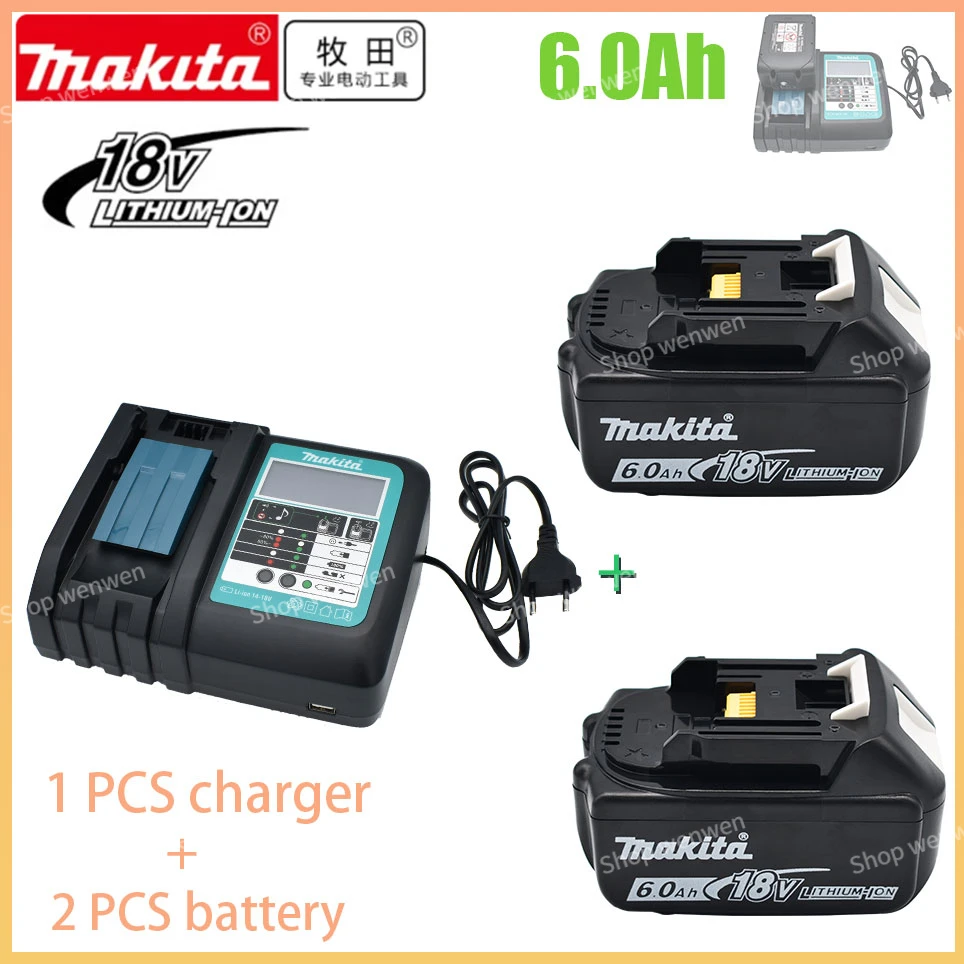 

Original Makita 6Ah/5Ah/3Ah for Makita 18V Battery BL1830 BL1850B BL1850 BL1840 BL1860 BL1815 BL1820 Replacement Lithium Battery