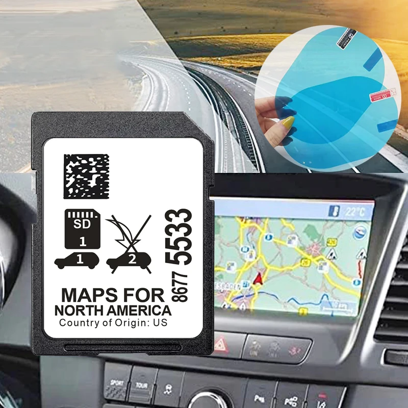 

2023 новейшие карты США/CAN/MEX навигация SD GPS карта для Cadillac Chevrolet GMC система обновления данных автомобиля с противотуманной наклейкой