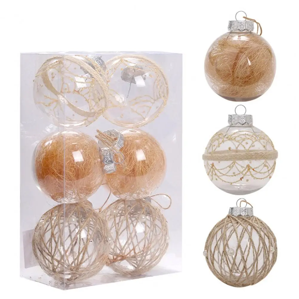 

Diy Christmas Ornaments Christmas Balls with Detachable Design Festive Holiday Decor Vibrant Painted for Tree for Parties