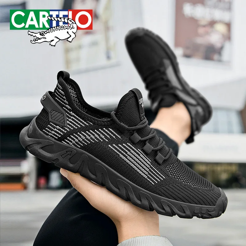 

CARTELO Breathable Mesh Sneakers for Men Summer Running Trainers Outdoor Hiking Shoes Zapatos Casuales De Hombre