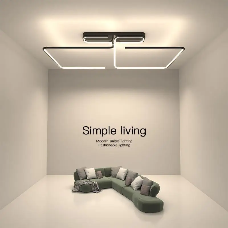 

Modern simple living room main minimalist atmospheric designer ultra bright hall geometric ceiling light bedroom room