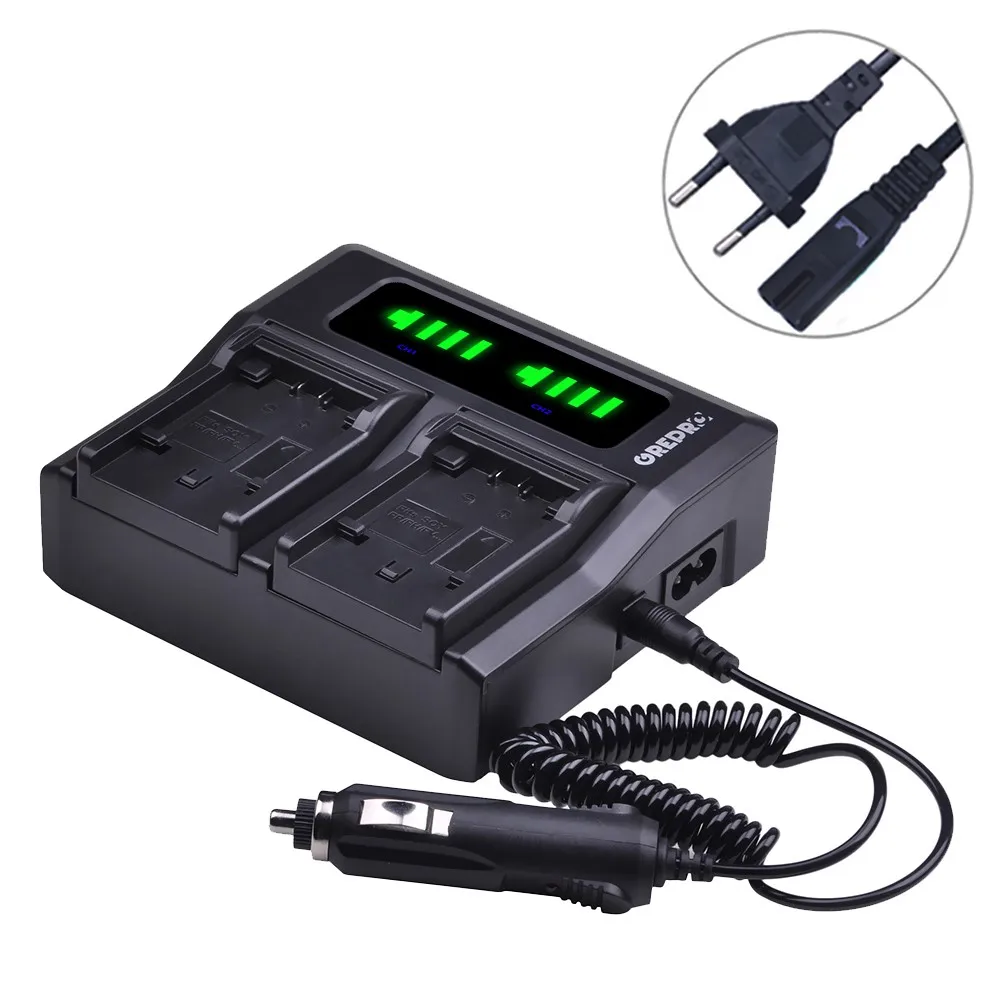 

Rapid LCD Dual Battery Charger for Sony NP-FV100 NP FV100 FV50 FV70 FH100 FH70 FH50 FH60 FP50 FP90 CX700E PJ50E 30E 10E