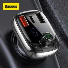 Baseus FM Transmitter Bluetooth 5.0 Handsfree Car Kit Audio MP3 Player With PPS QC3.0 QC4.0 5A Fast Charger Auto FM Modulator Baseus FM Transmitter Bluetooth 5.0 Handsfree Car Kit Audio MP3 Player With PPS QC3.0 QC4.0 5A Fast Charger Auto FM Modulator