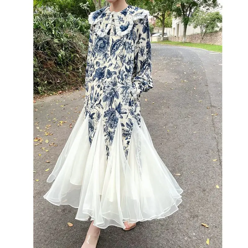 Harajpee Classic Chinese Style Dresses 2024 Autumn Winter New Beauty Blue White Velvet Dress Large Swing Long Vestido Women
Harajpee Classic Chinese Style Dresses 2024 Autumn Winter New Beauty Blue White Velvet Dress Large Swing Long Vestido Women