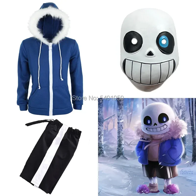 Undertale Sans Cosplay Hoodies Latex Mask COOL SKELETON Cos Blue Coat Halloween Cosplay Costume Unisex Jacket Headgear
Undertale Sans Cosplay Hoodies Latex Mask COOL SKELETON Cos Blue Coat Halloween Cosplay Costume Unisex Jacket Headgear
