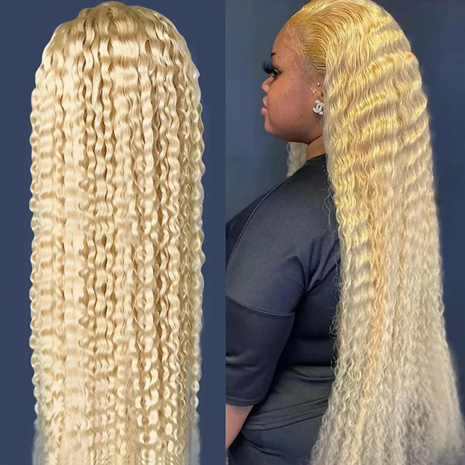 HD 30 34 Inch 613 Blonde Deep Wave 13x6 Lace Frontal Wig For Women Glueless Ready To Go 13x4 Curly Lace Front Human Hair Wigs
HD 30 34 Inch 613 Blonde Deep Wave 13x6 Lace Frontal Wig For Women Glueless Ready To Go 13x4 Curly Lace Front Human Hair Wigs