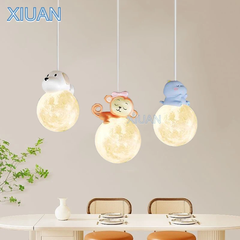 Romantic Children's Room Pendant Lamps Resin Dog Monkey Dinosaur Piggy Animal Light Kids Boy Bedroom Bedside Hanging Lights
Romantic Children's Room Pendant Lamps Resin Dog Monkey Dinosaur Piggy Animal Light Kids Boy Bedroom Bedside Hanging Lights