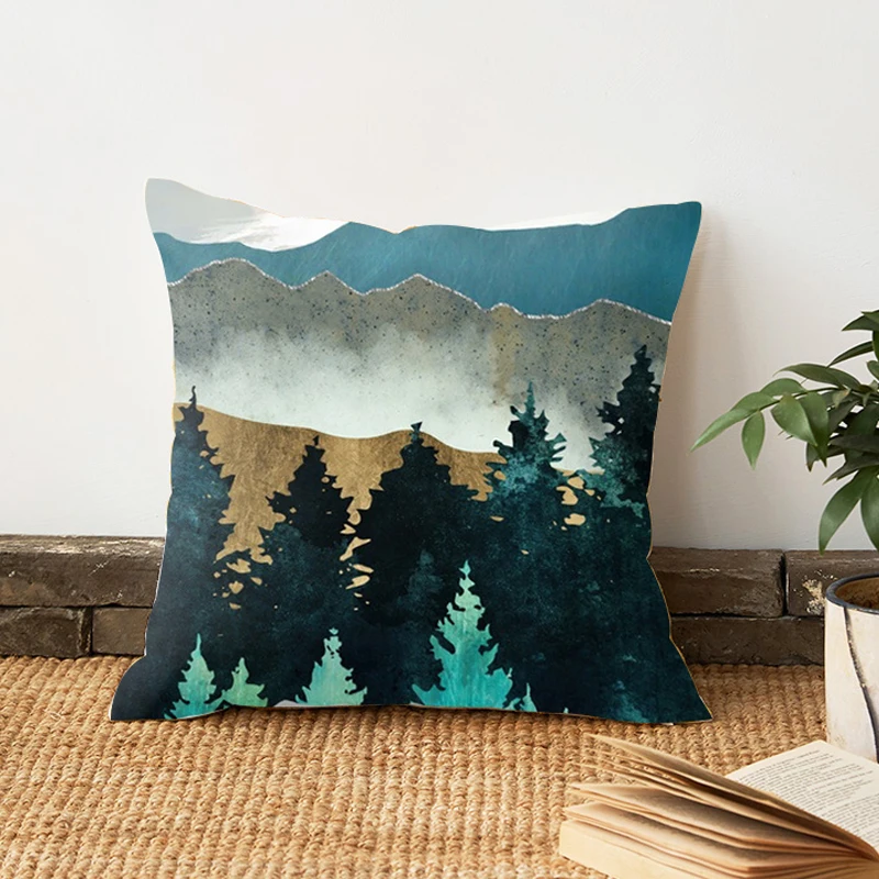 Blue Sea Mountain Ink Landscape Pattern Printing Series Decorative Home Pillowcase Cover Square Office Decorative Cushion Cover
Blue Sea Mountain Ink Landscape Pattern Printing Series Decorative Home Pillowcase Cover Square Office Decorative Cushion Cover