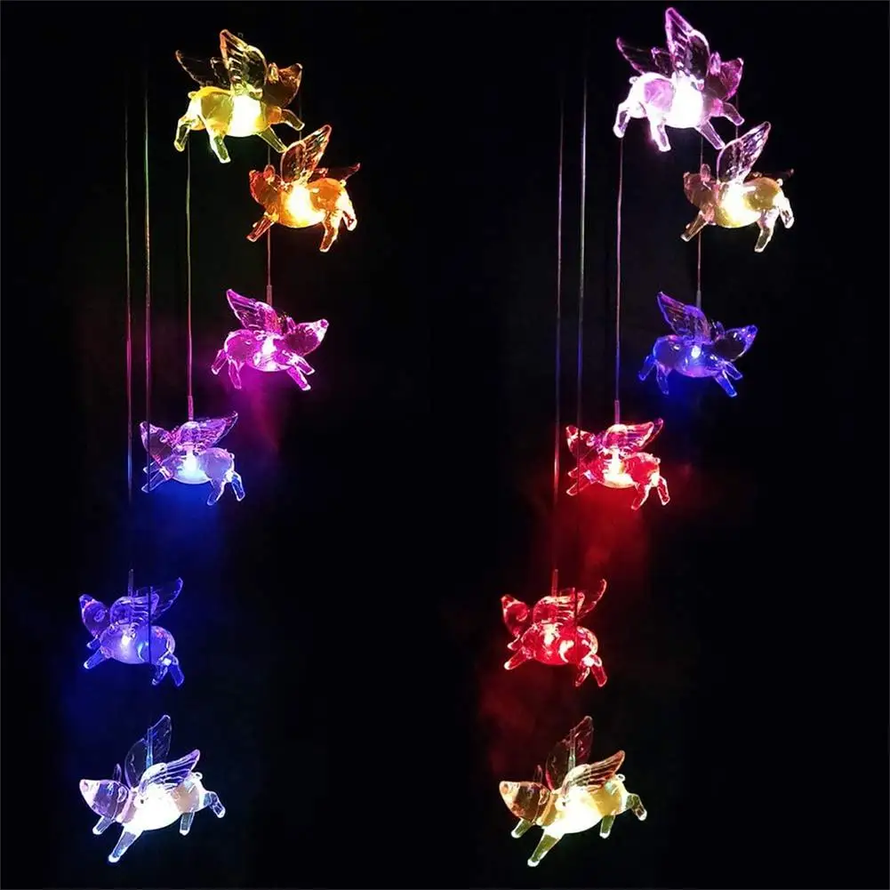 

Solar Wind Chimes Color Changing Solar Mobile Lights Waterproof LED Wind Chimes Solar Powered Lights Patio Yard Garden Decor