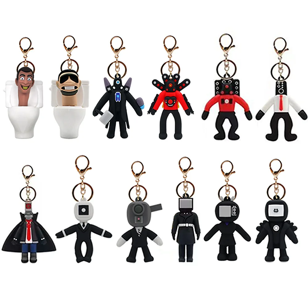 Anime Skibidi Toilet Keychain PVC Keyring Figure Toy Pendant for Men Women Backpack Funny Pendant Keyring Jewelry
Anime Skibidi Toilet Keychain PVC Keyring Figure Toy Pendant for Men Women Backpack Funny Pendant Keyring Jewelry