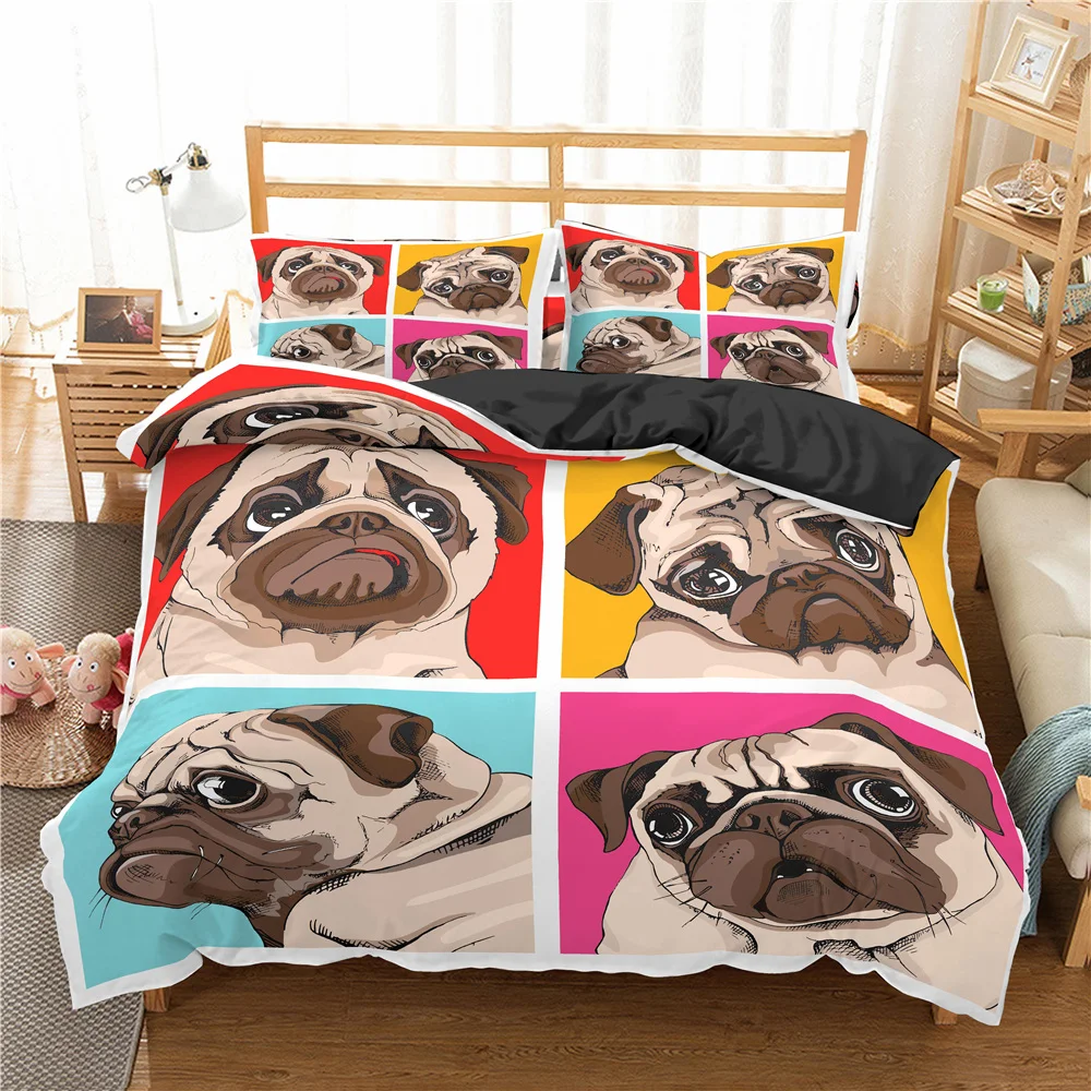 Cartoon Dog Pet Puppy Animal Pug Kids Quilt Durex Full Twin King Size3Pcs Duvet Cover Bedding Linen Set Bedspread200x200 240x220
Cartoon Dog Pet Puppy Animal Pug Kids Quilt Durex Full Twin King Size3Pcs Duvet Cover Bedding Linen Set Bedspread200x200 240x220