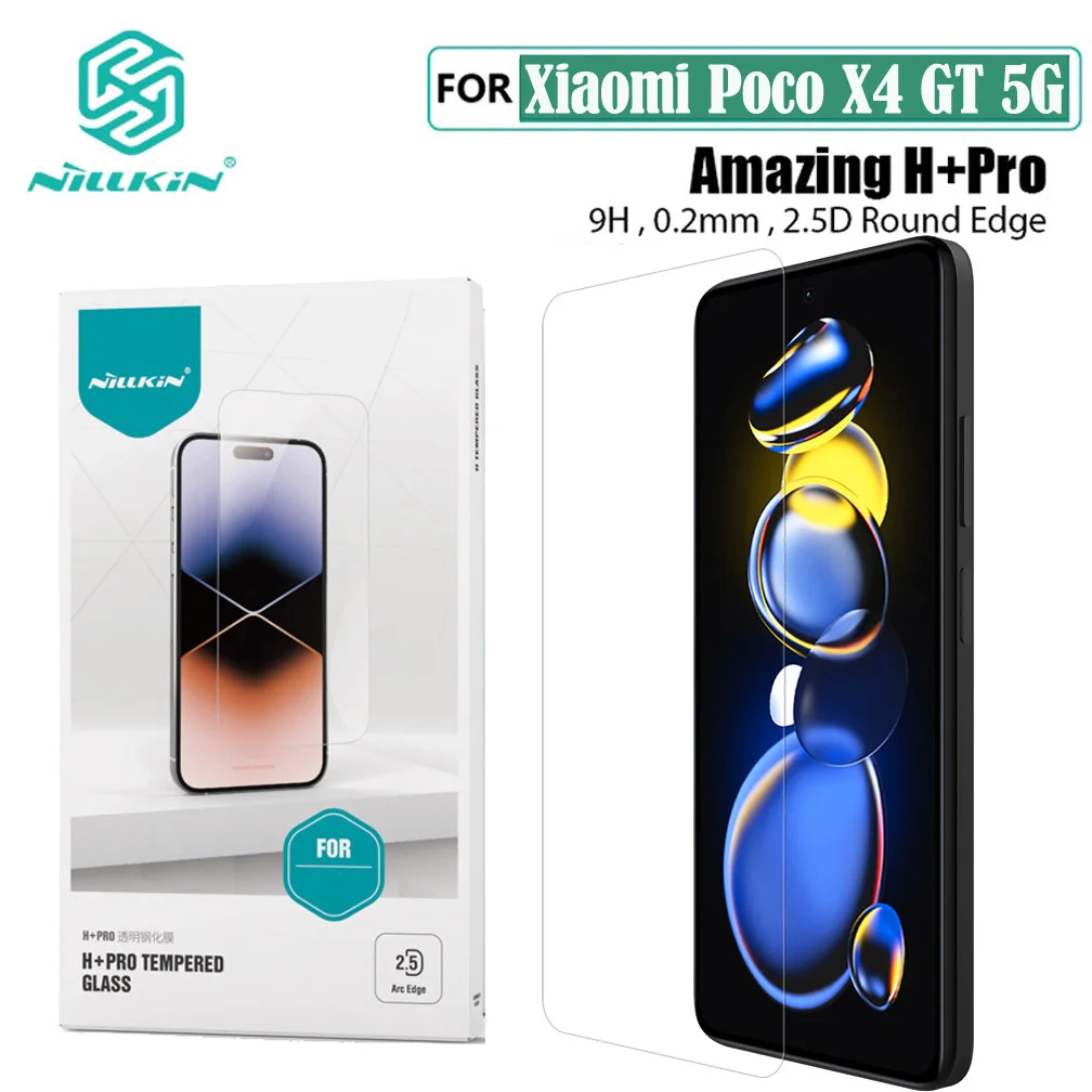 Nillkin For Xiaomi Poco X4 GT 5G Tempered Glass H+PRO Anti-Explosion 2.5D Phone Sticker Screen Protector Film For Poco X4GT 5G
Nillkin For Xiaomi Poco X4 GT 5G Tempered Glass H+PRO Anti-Explosion 2.5D Phone Sticker Screen Protector Film For Poco X4GT 5G