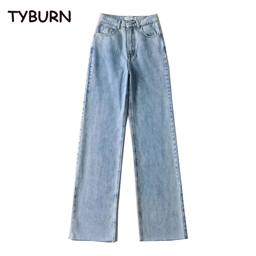 TYBURN Floor Ragged Denim Pants Four Seasons New High Waist Floor Loose Slim Straight Leg Wide Leg Jeans
TYBURN Floor Ragged Denim Pants Four Seasons New High Waist Floor Loose Slim Straight Leg Wide Leg Jeans