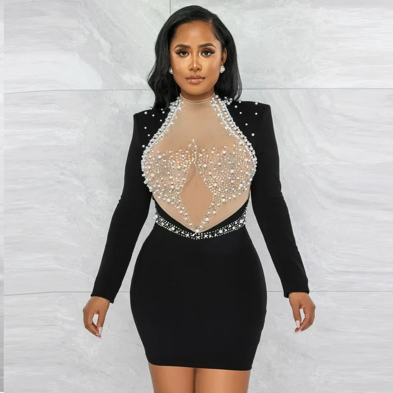 KEXU Beading Diamonds Mesh Patchwork Backless Women 2023 Dress Sexy Party Long Sleeve Bodycon Midi Hot Rhinestones Dress
KEXU Beading Diamonds Mesh Patchwork Backless Women 2023 Dress Sexy Party Long Sleeve Bodycon Midi Hot Rhinestones Dress