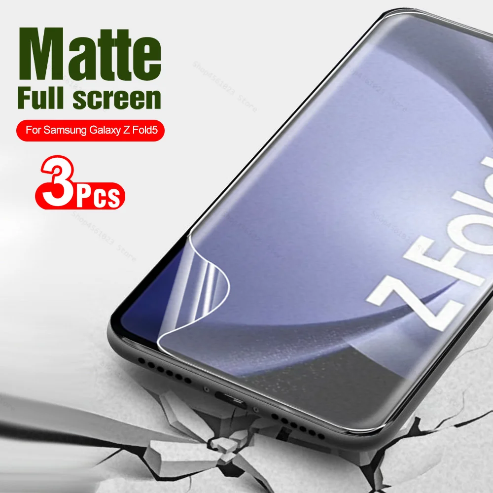 

3Pcs For Samsung Galaxy Z Fold5 matte screen protector hydrogel film SamsungZFold5 ZFold 5 Fold 5 ZFold5 5G back film not glass