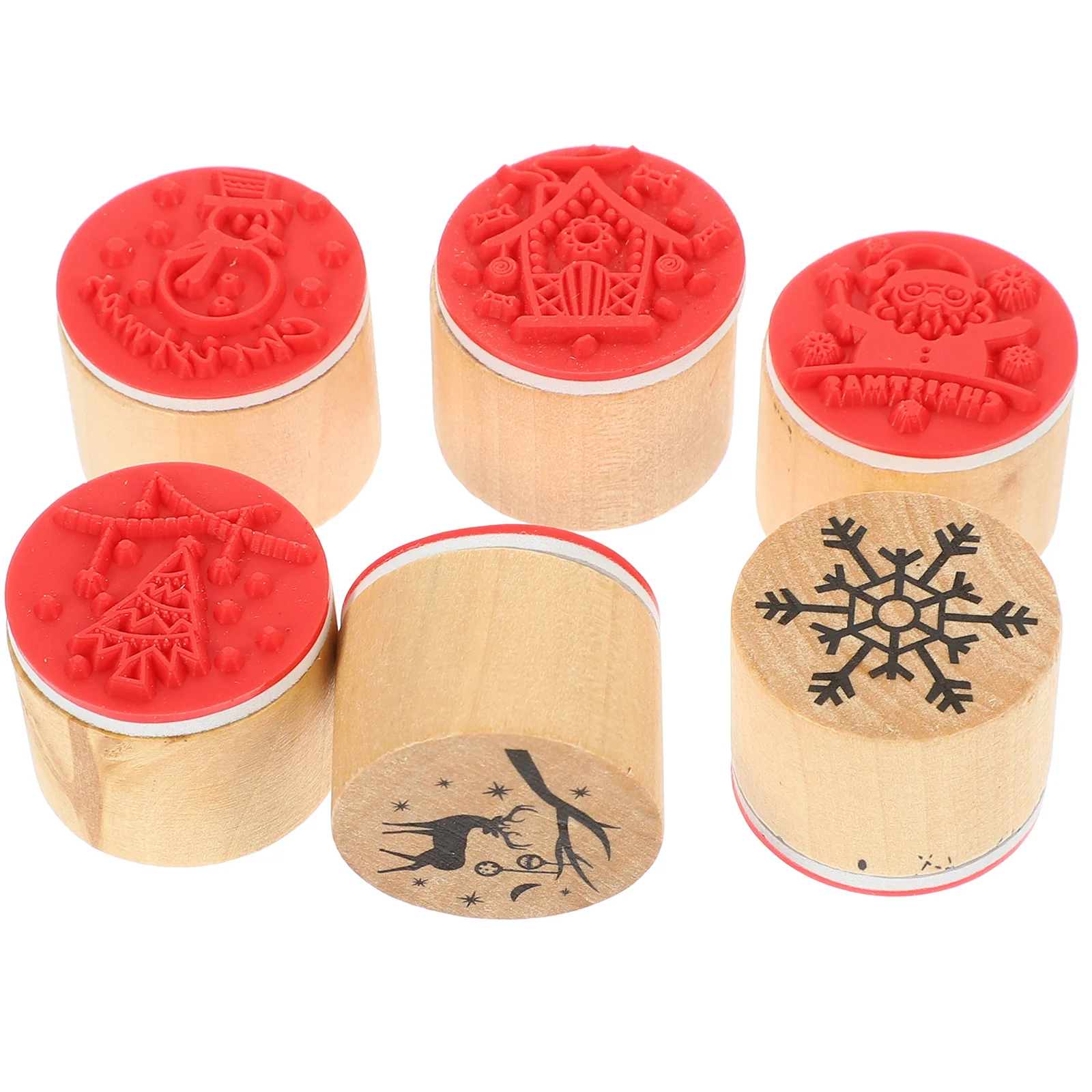 6pcs Wooden Stamps Christmas Stampers Diy Crafts Stamps Xmas Inking Stamper Christmas Gift 
6pcs Wooden Stamps Christmas Stampers Diy Crafts Stamps Xmas Inking Stamper Christmas Gift
