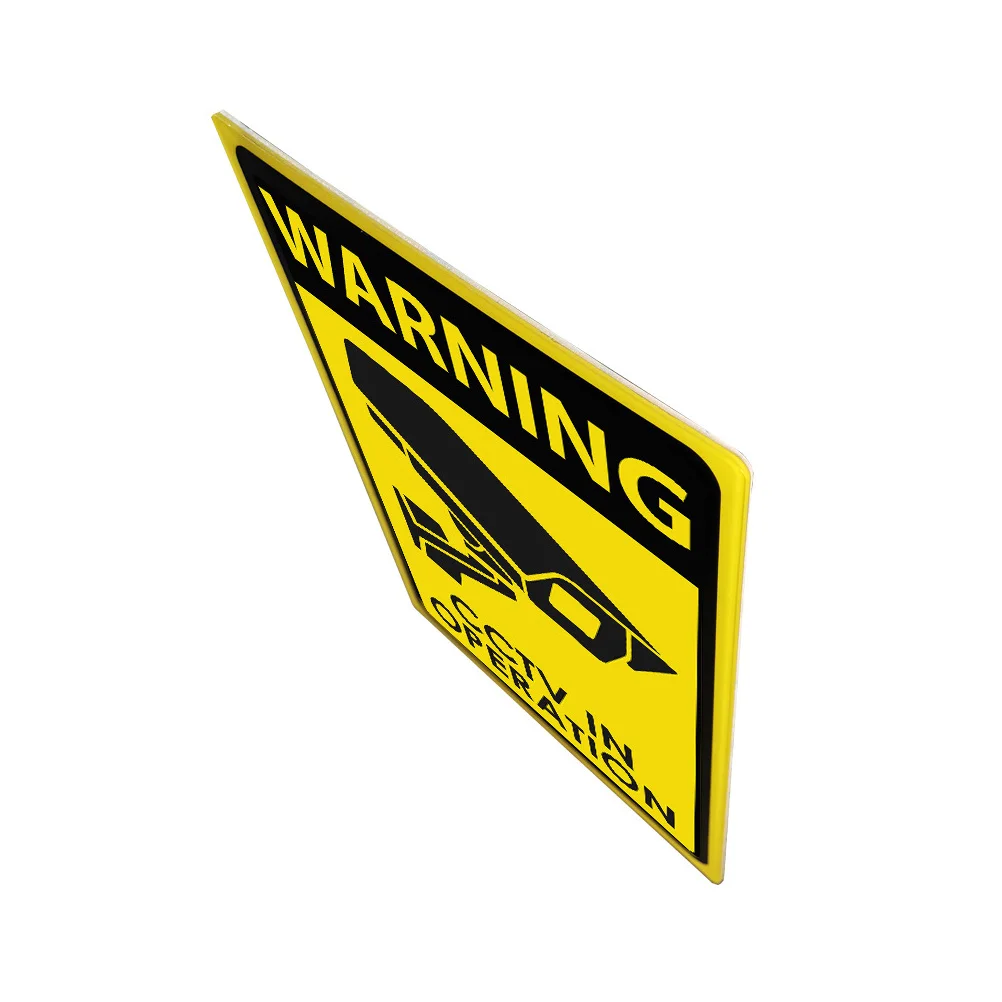 

Monitoring Warning Signs Metal Outdoor Stickers Acrylic Security for Yard under