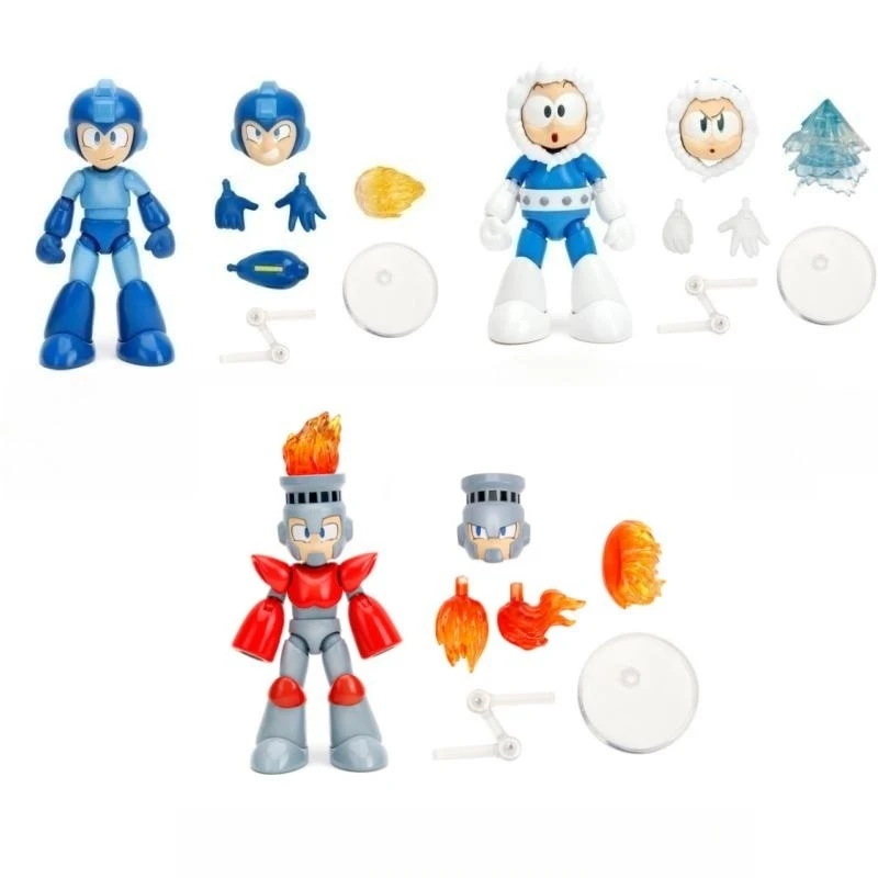 

11.5Cm 1/12 Jada Toys Rockman Mega Man Fire Man Game Action Figure Movable Joint Garage Kit Doll Soldiers Model Gift