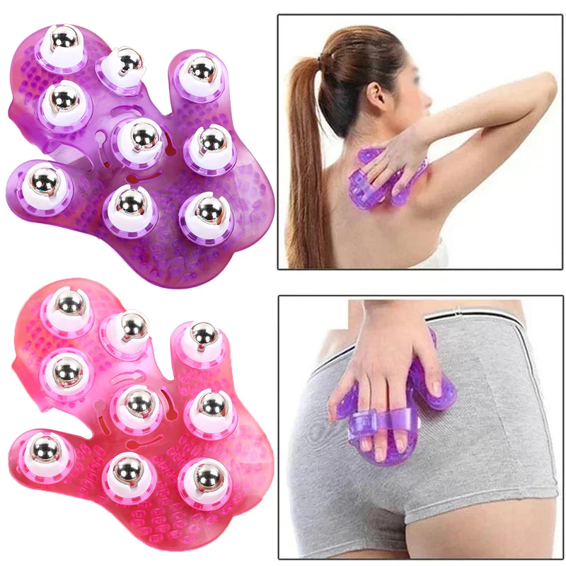 

Massager For Neck Back Shoulder Buttocks Face Lift Tools Roller Ball Body Massage Glove Anti-Cellulite Muscle Pain Relief Relax