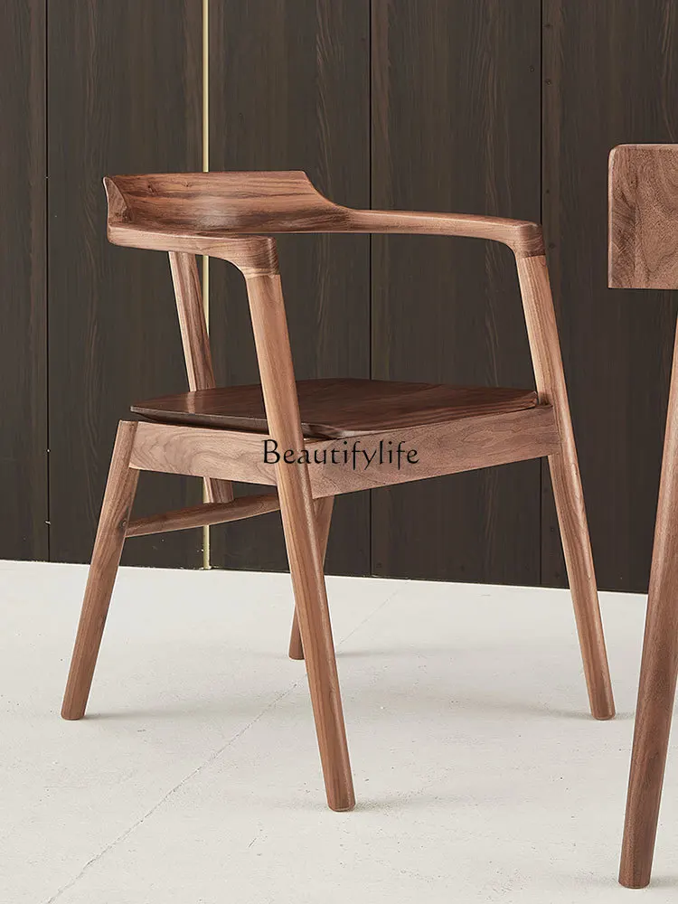 North American Black Walnut Solid Wood Dining Chair Home Backrest Stool Modern Minimalist Desk Chair
North American Black Walnut Solid Wood Dining Chair Home Backrest Stool Modern Minimalist Desk Chair