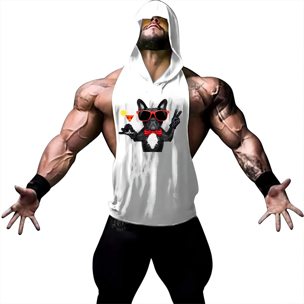 Men's Fitness Sports Training Sleeveless T-shirt Solid color printed boxing Comfort hooded vest Quick drying Breathable top
Men's Fitness Sports Training Sleeveless T-shirt Solid color printed boxing Comfort hooded vest Quick drying Breathable top