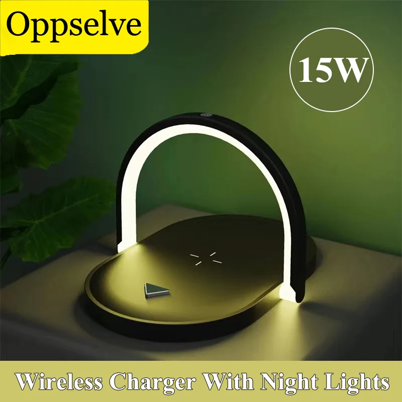 15W Fast Charging Wireless Charger Phone Stand Bedroom Touch Dimming Night Lights LED Read Lamp For iPhone Samsung Huawei Xiaomi
15W Fast Charging Wireless Charger Phone Stand Bedroom Touch Dimming Night Lights LED Read Lamp For iPhone Samsung Huawei Xiaomi
