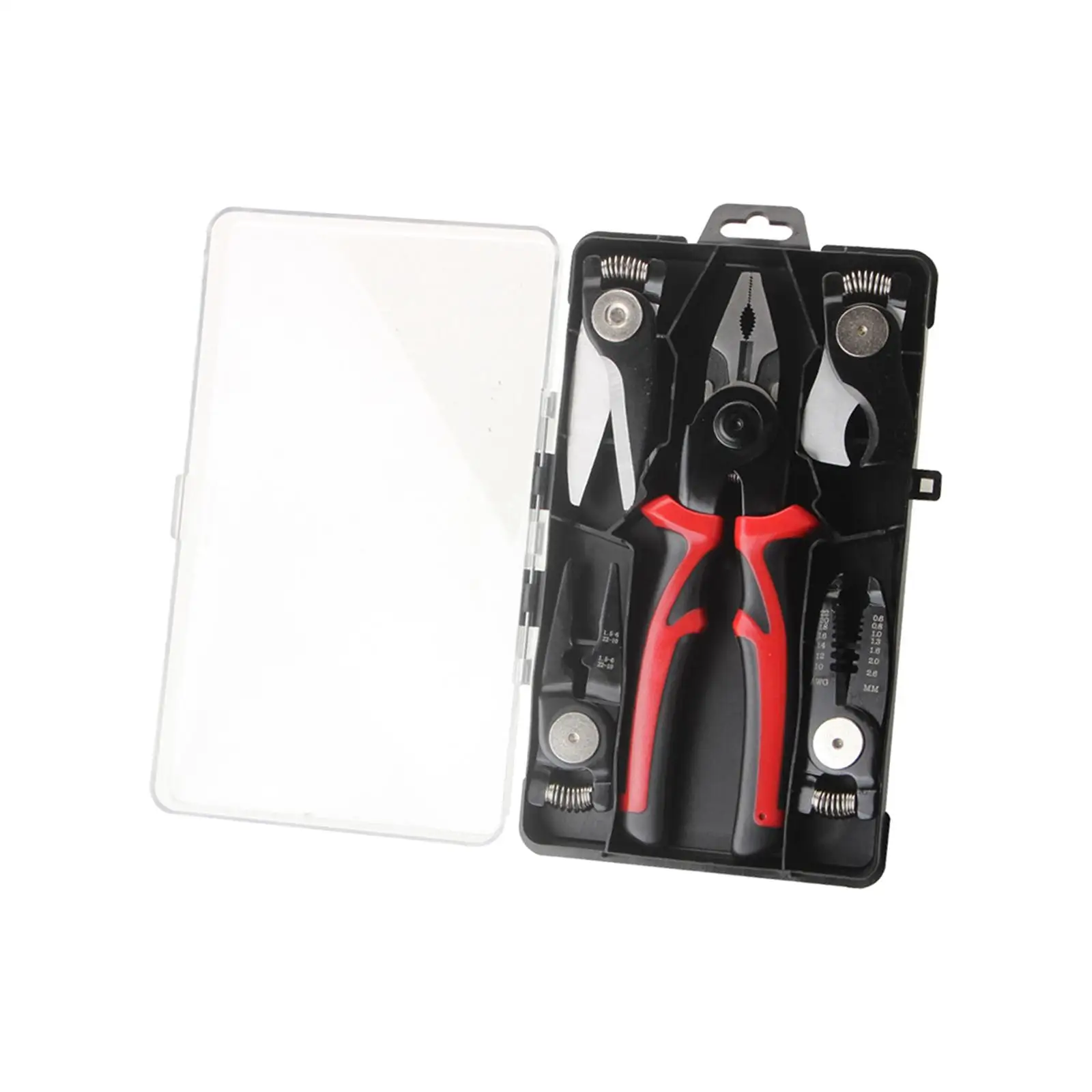

5 in 1 Pliers Tool Set Wire Stripper Heavy Duty Scissor for Electric Cable Stripping Cutting Crimping Solid and Stranded Wire