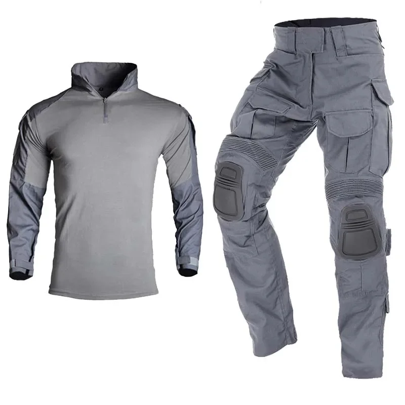 

Тактический Камуфляжный костюм G3, Мужская военная одежда, складные мужские брюки, боевая униформа + подушечки, футболки для страйкбола, армейский охотничий наряд
