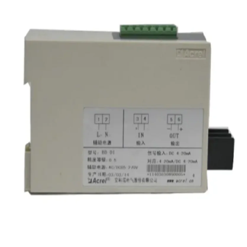 

Acrel DC Current Transducer BD-DI (1-phase 2-wire) Output 4~20mA/0~20mA DC or 0~5V/0~10V DC