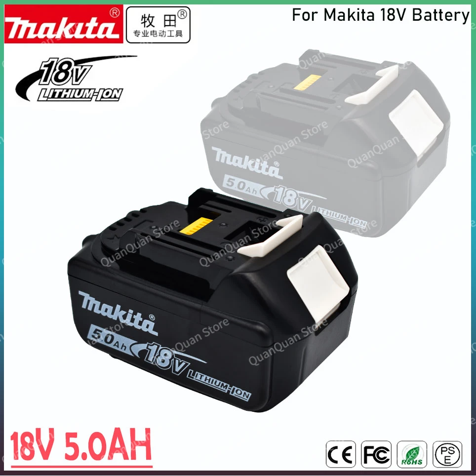 Makita 18V 5.0Ah Original With LED lithium ion replacement LXT BL1860B BL1850 Makita rechargeable power tool battery
Makita 18V 5.0Ah Original With LED lithium ion replacement LXT BL1860B BL1850 Makita rechargeable power tool battery