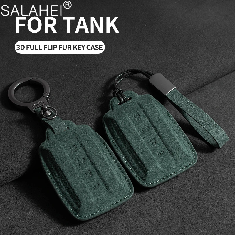 Suede Car Key Case Cover Protection Shell Holder For Great Wall GWM WEY TANK 300 500 Tank300 Tank500 Remote Keychain Accessories
Suede Car Key Case Cover Protection Shell Holder For Great Wall GWM WEY TANK 300 500 Tank300 Tank500 Remote Keychain Accessories