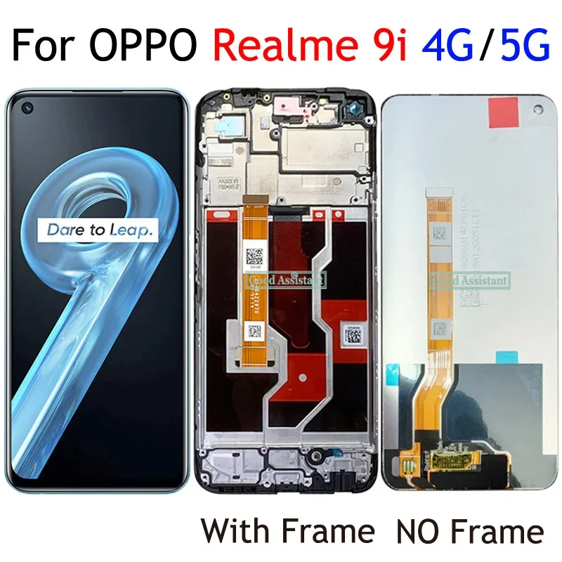 

Original Black 6.6" For OPPO Realme 9i 4G RMX3491 Realme 9i 5G RMX3612 LCD Display Touch Screen Digitizer Assembly / With Frame