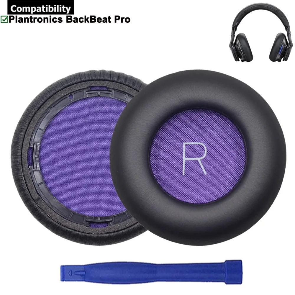 

Protein Leather Replacement Ear Pads Cushions Cups Earpads Repair Parts for Plantronics BackBeat PRO Headphones Headsets