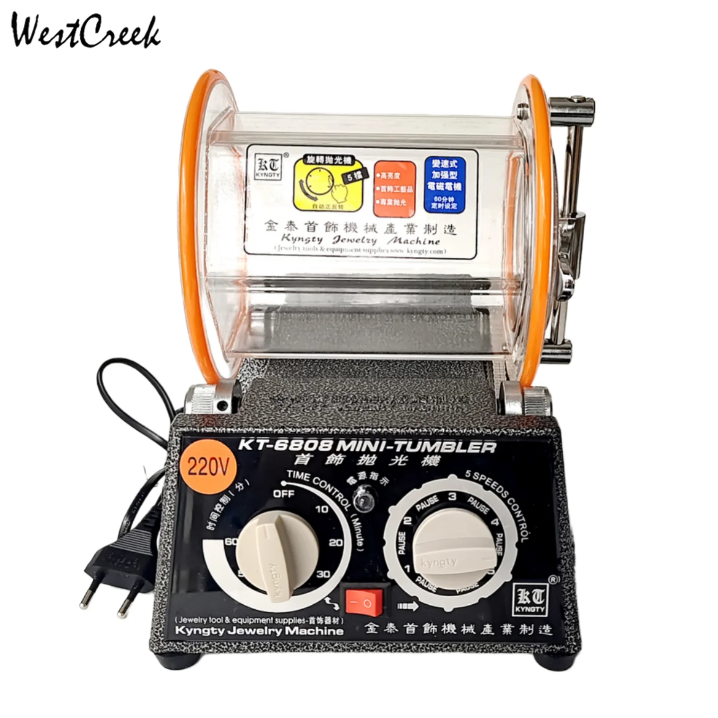 3kg Drum Polishing MachineKT6808 Jewelry Rotary Tumbler, Tumbling Mini-Tumbler Rotary Tumbler Polishing Machine Jewelry Polisher
3kg Drum Polishing MachineKT6808 Jewelry Rotary Tumbler, Tumbling Mini-Tumbler Rotary Tumbler Polishing Machine Jewelry Polisher