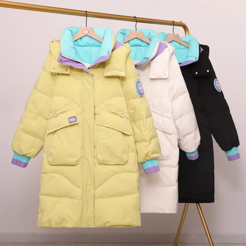Winter New Super Long Coat Women'S Cool Girl Hooded Thickened Warm Fashion Cotton Coat Loose Street Casual Women'S Jacket
Winter New Super Long Coat Women'S Cool Girl Hooded Thickened Warm Fashion Cotton Coat Loose Street Casual Women'S Jacket