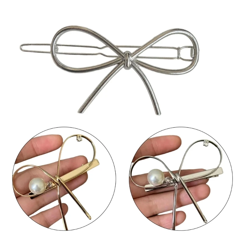 Electroplate Bowknot Hair Clip Metal Hair Clip Korean Hairpin Women Barrettes 
Electroplate Bowknot Hair Clip Metal Hair Clip Korean Hairpin Women Barrettes