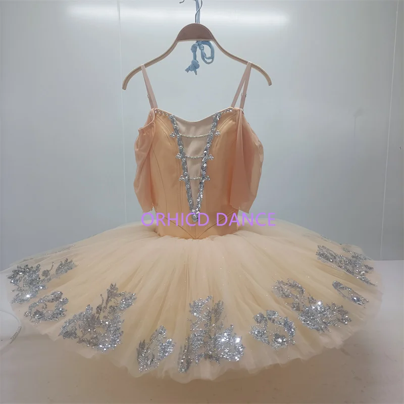 

Professional High Quality Custom Size Custom Color Bell Shaped Kids Girls Women Adult Performance Wear Champagne Ballet Tutu