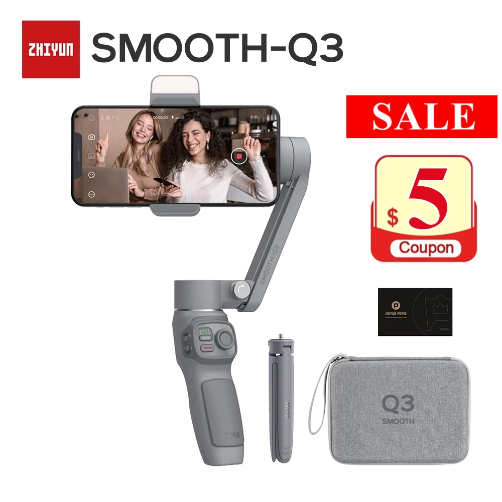 Zhiyun Smooth Q3/Q4 комбо 3-осевой карданный стабилизатор для смартфона складной Карданный с w/штатив-стойка светодиодный светильник для Tiktok
Zhiyun Smooth Q3/Q4 комбо 3-осевой карданный стабилизатор для смартфона складной Карданный с w/штатив-стойка светодиодный светильник для Tiktok