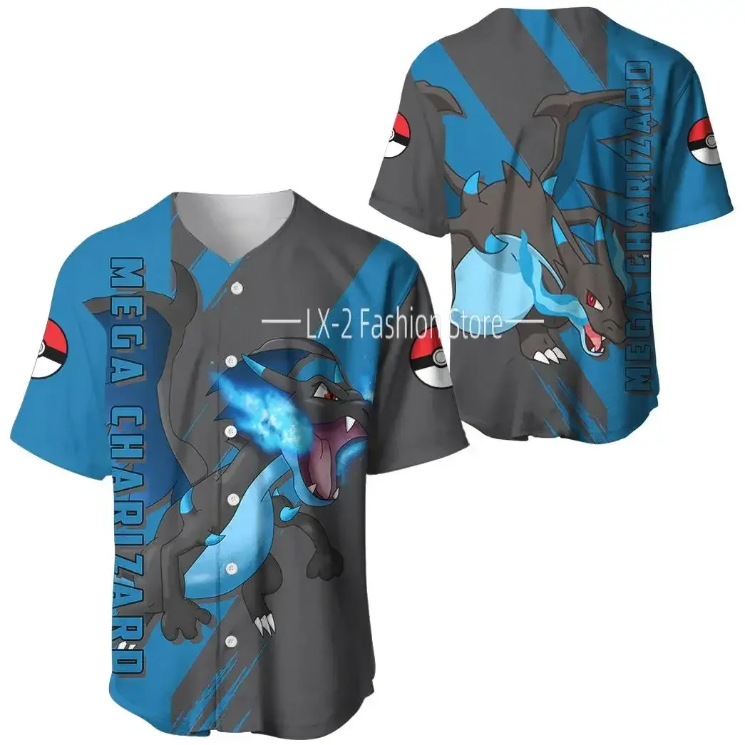 Бейсбольная Джерси Pokemon Charizard для мужчин и женщин, Спортивная Джерси с коротким рукавом, Пикачу ПКМ, бейсбольная Джерси, модная рубашка
Бейсбольная Джерси Pokemon Charizard для мужчин и женщин, Спортивная Джерси с коротким рукавом, Пикачу ПКМ, бейсбольная Джерси, модная рубашка