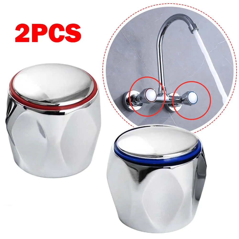 2Pcs Replacement Cold Hot Tap Top Head Covers ABS Plated Bathroom Faucet Red Blue Handle Knob With Screws
2Pcs Replacement Cold Hot Tap Top Head Covers ABS Plated Bathroom Faucet Red Blue Handle Knob With Screws