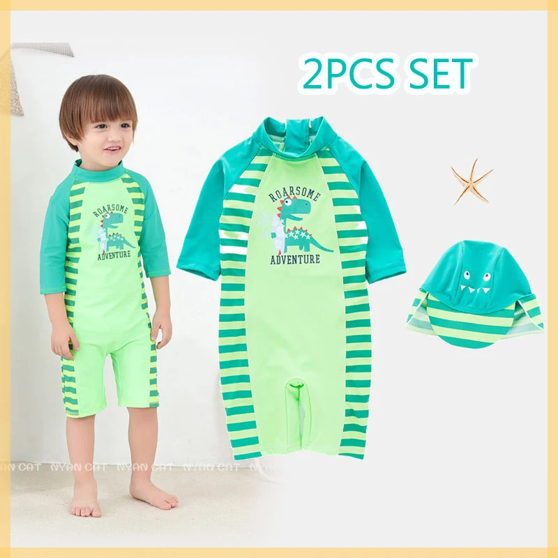 

Baby Dinoaur wimuit Boy Kid Clothe Animal wimming uit Beach Hot pring Water Play uncreen wimwear+hat