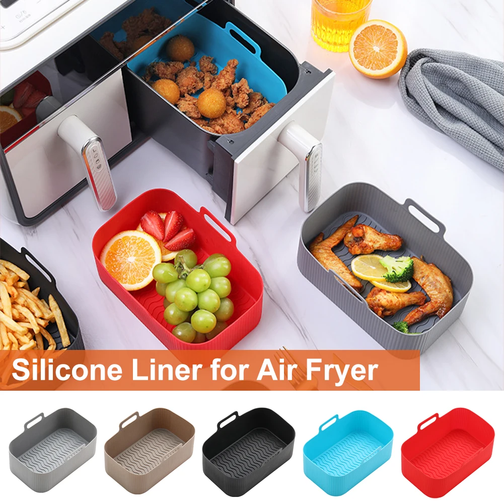 Air Fryer Oven Baking Tray Fried Chicken Basket Mat Air Fryer Silicone Pot Rectangle Replacement Grill Pan Kitchen Baking Tools
Air Fryer Oven Baking Tray Fried Chicken Basket Mat Air Fryer Silicone Pot Rectangle Replacement Grill Pan Kitchen Baking Tools
