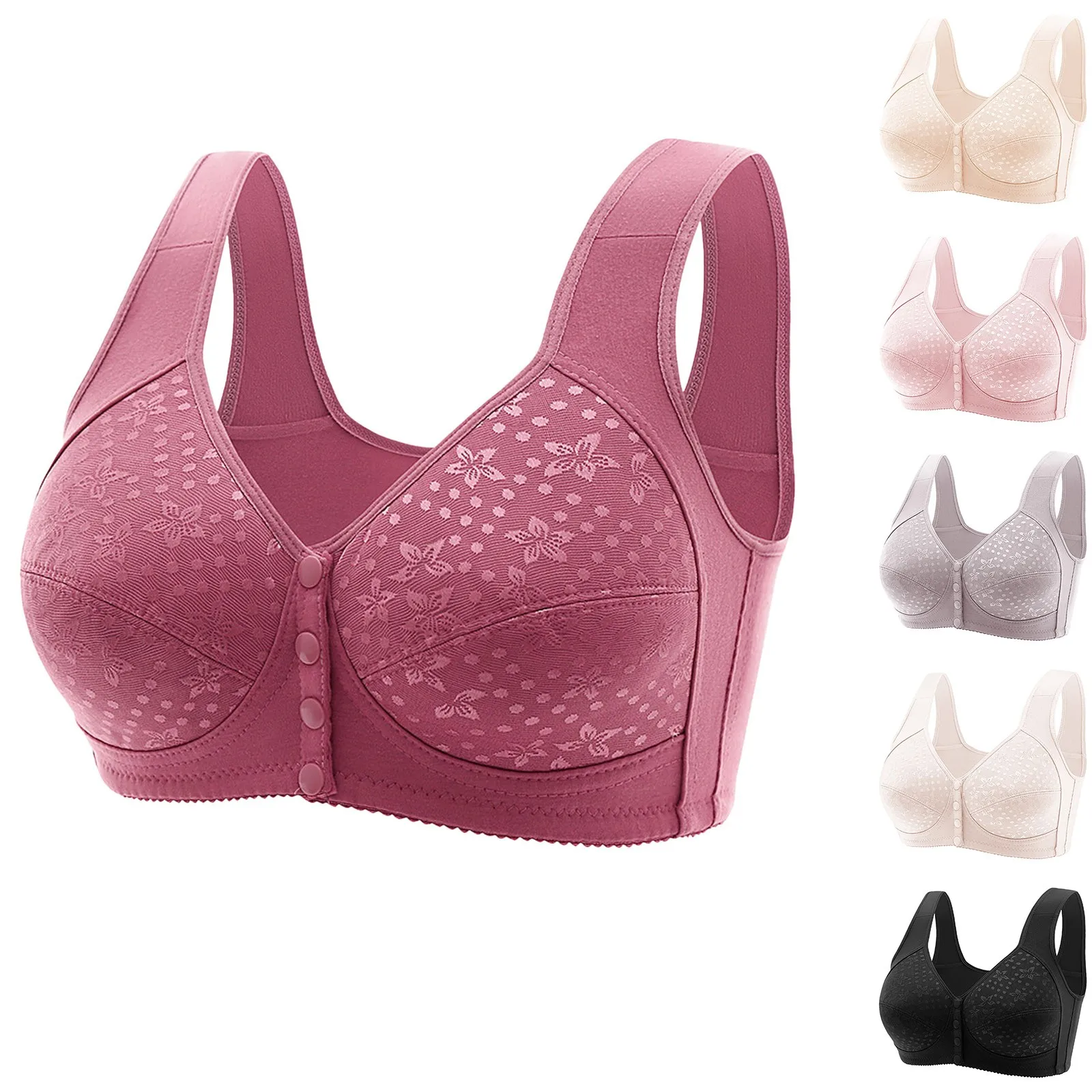 Women's Front Side Buckle Lace Edge Without Steel Ring Movement Seamless Gathering Adjustment Yoga Sleep Large Bra
Women's Front Side Buckle Lace Edge Without Steel Ring Movement Seamless Gathering Adjustment Yoga Sleep Large Bra