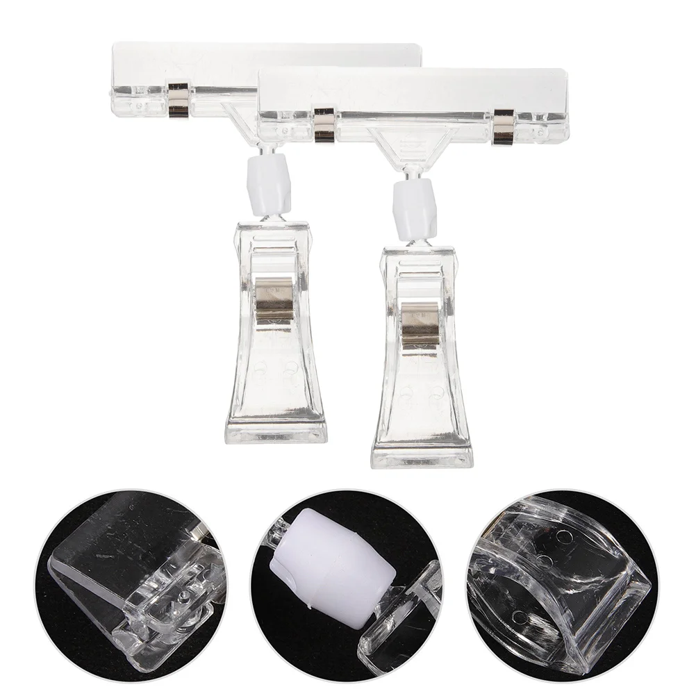 Clear Sign Clips Plastic Merchandise Rotatable Pops Clip Sign Holder Stand Swivel Price Clips Tag Clothing Rack Signs Display
Clear Sign Clips Plastic Merchandise Rotatable Pops Clip Sign Holder Stand Swivel Price Clips Tag Clothing Rack Signs Display