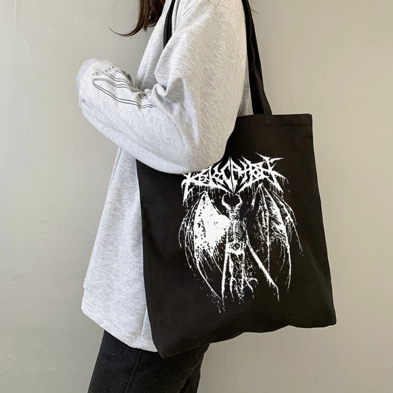 Gothic Devil Printing Shoulder Bags for Women Harajuku Resuable Shopping Bag Linen/cotton Street Style Shopper Bag Drop Shipping
Gothic Devil Printing Shoulder Bags for Women Harajuku Resuable Shopping Bag Linen/cotton Street Style Shopper Bag Drop Shipping