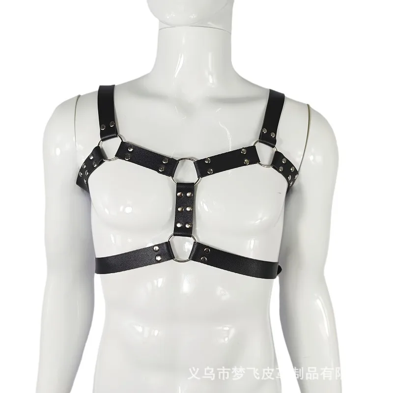 (B-12) Man Harness Chain Collar PU Leather Handmade Punk Style Neck Necklace Bondage Fetish Gay Lothing Adjustable Accessories
(B-12) Man Harness Chain Collar PU Leather Handmade Punk Style Neck Necklace Bondage Fetish Gay Lothing Adjustable Accessories