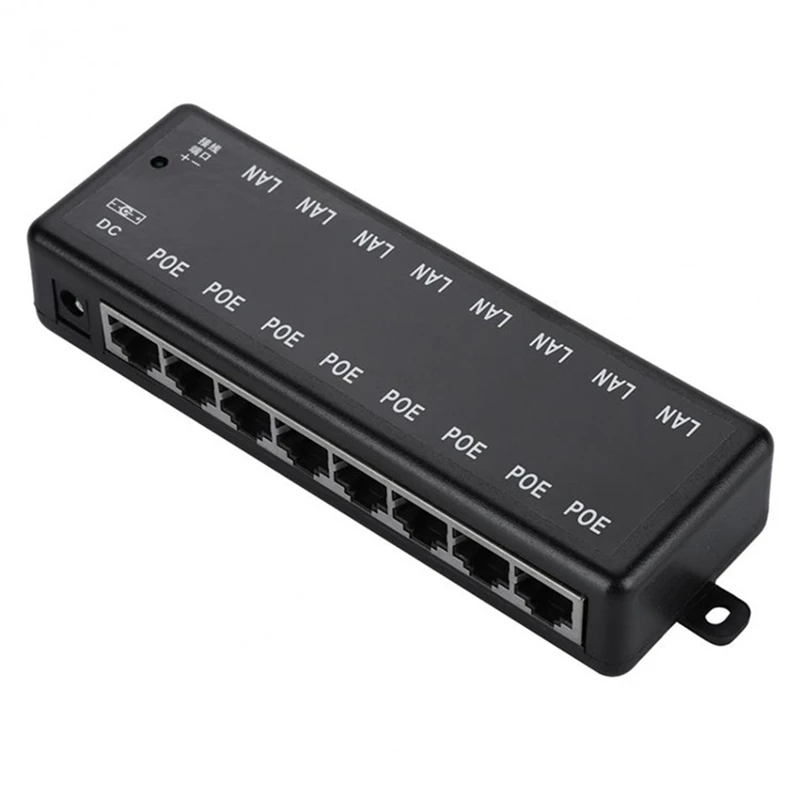POE Injector 8 Ports Poe Power Adapter Ethernet Power Supply For CCTV Network POE Camera Power Over Ethernet
POE Injector 8 Ports Poe Power Adapter Ethernet Power Supply For CCTV Network POE Camera Power Over Ethernet